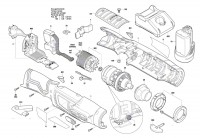 Bosch 3 602 D96 601 ANGLE EXACT 12V-6-600 Pn-Accu-Screwdriver Spare Parts